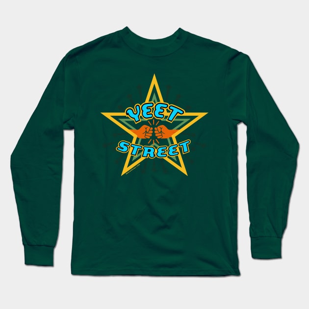 Yeet Street Star Yellow Arch Long Sleeve T-Shirt by MikeCottoArt